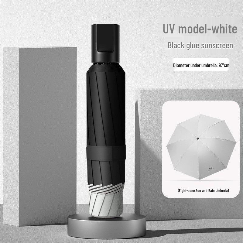 Women's Oversized Folding Umbrella – Thickened, Large, for Sun and Rain