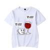 Y2k T-Shirt für Herren Kaffee Wein Sie liebt mich mehr Grafik T-Shirts Kurzarm Tee Hip Hop Streetwear Harajuku Mode T-Shirts
