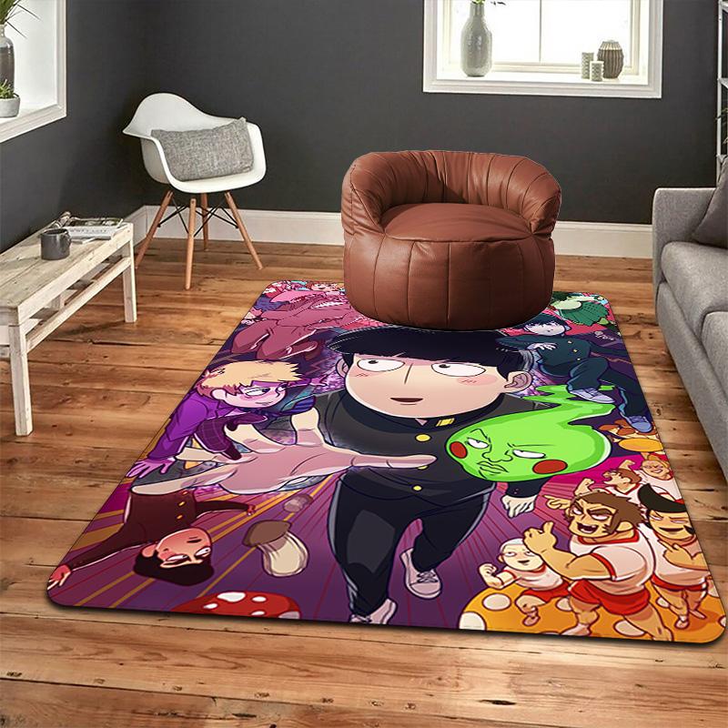 Mob Psycho 100 Rug Floor Mat for Living Room or Bedroom Soft and Comfortable Carpet a Gift for Birthday and Holiday.SFF0917345