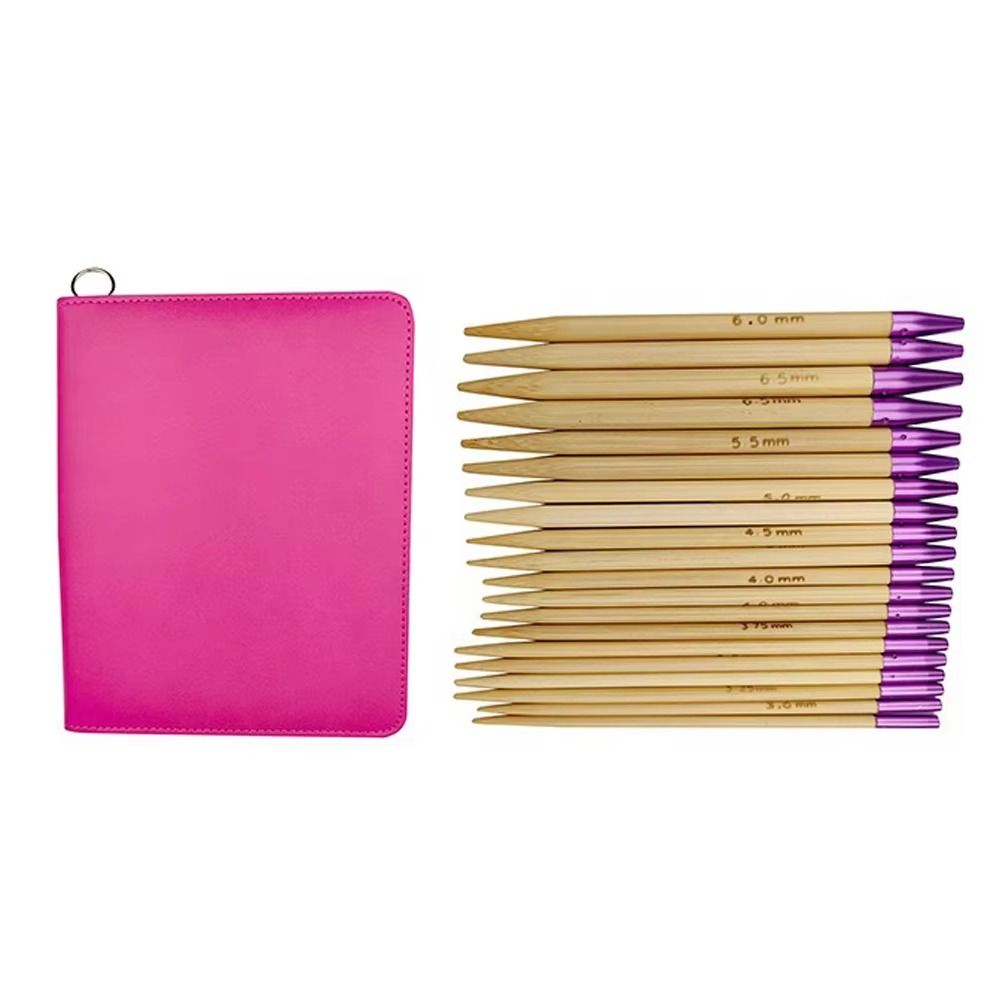 Smooth Knitting Needles Set Removable Crochet Needle Case Ring Needle Set  Sewing Stitches Tools