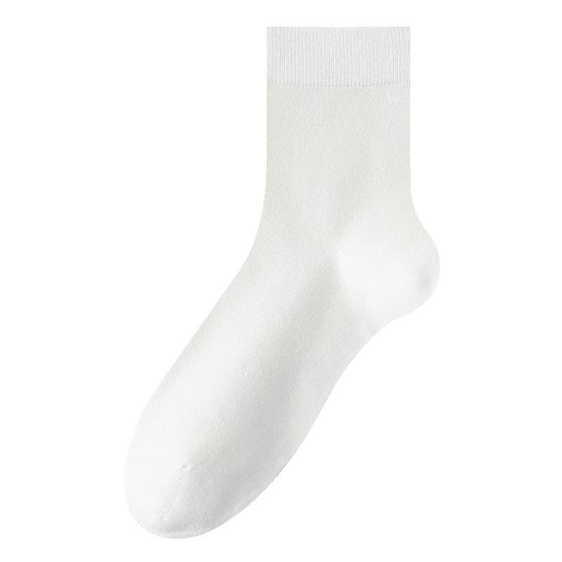 Men s Merino Wool Mid-Calf Socks - Autumn/Winter Anti-Pilling, Warm, Best-Selling 2026. One Size белый