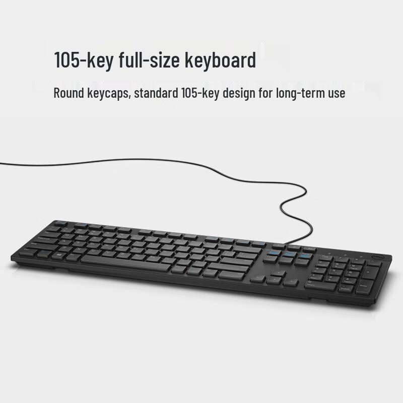 Dell KB216 Wired USB Full-Size Multimedia Keyboard