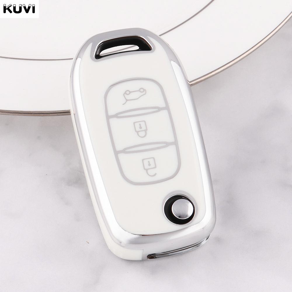 

Tpu Car Flip Key Case Cover Shell For Renault Kwid Kadjar Captur Megane Sandero Stepway Logan Clio 5 Arkana