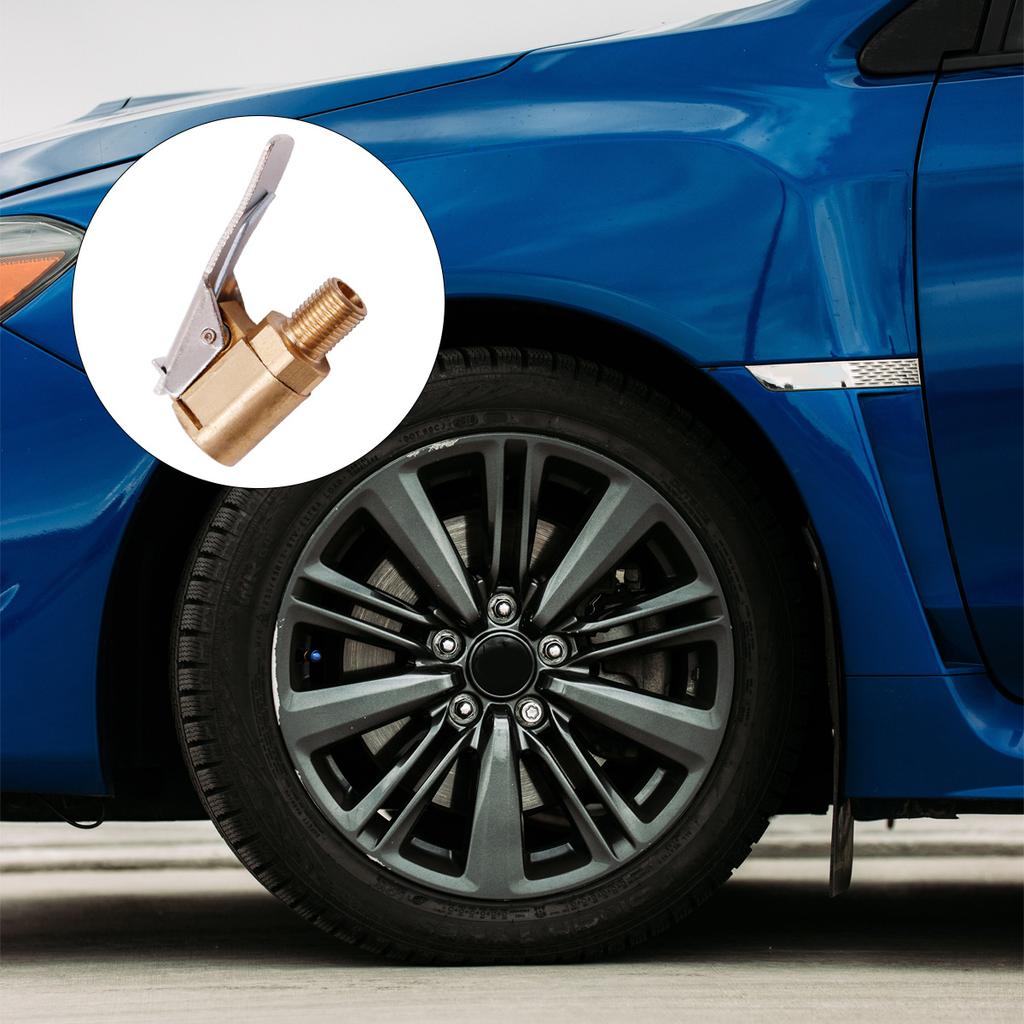 Universal Air Chuck 2-Pack Universal Metal Air Chuck Inflation Nozzle Threaded Connection for Car Tire Valve