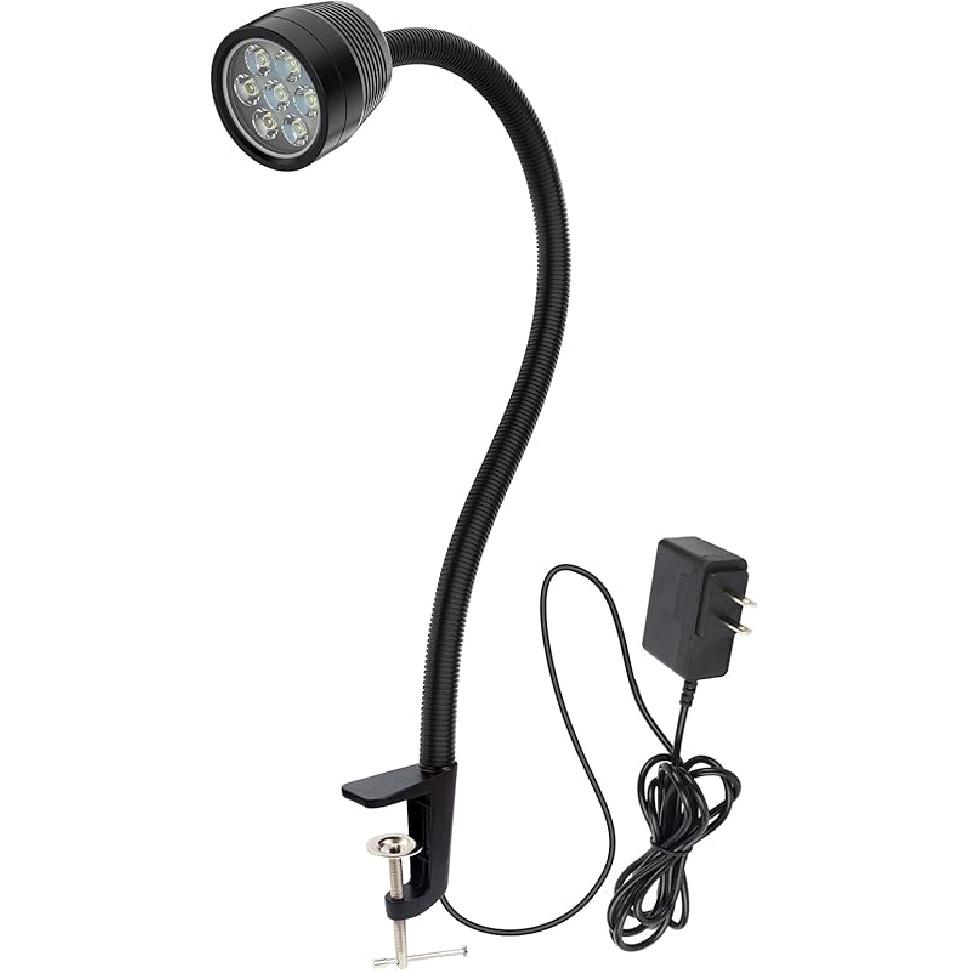 Led Machine Light,Machine Work Light Flexible IP66 Waterproof 1400 Lumens 110V-220V with Clamp Base for Lathe Machine,Workbench, Industrial Lighting