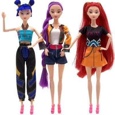 30cm KPOP Lovci démonov Rumi Mira Zoey Bábika S Oblečením Topánkami Šaty pre Dievčatá Oblečenie pre Bábiky Fanúšikovia Zbierky Darčeky