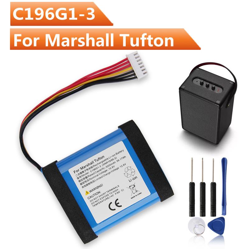 Brand New Replacement Battery C196G1-3 For Marshall Tufton Bluetooth Speaker Batteries with Tools