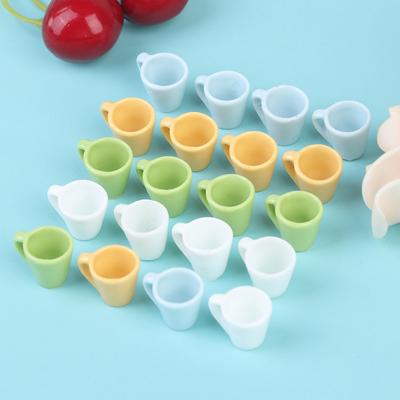 4 pezzi/set casa delle bambole color caramello mini tazza tazza d'acqua giapponese oggetti di scena