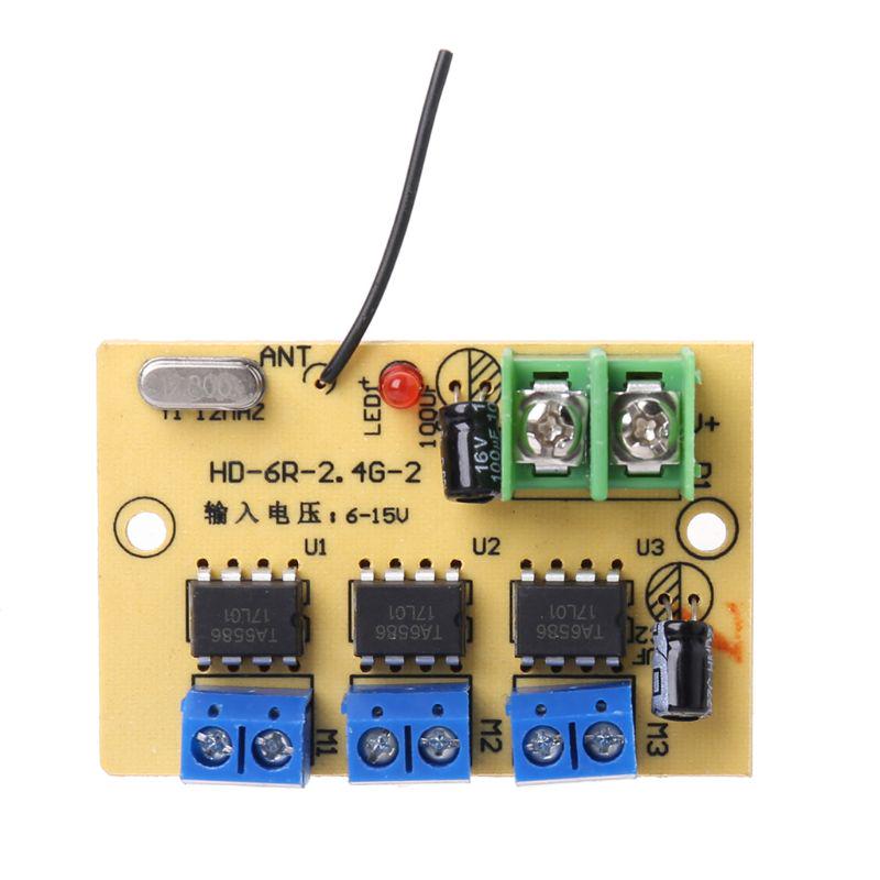 Telecomandă de mare putere 6CH 2.4G 50 metri cu receptor 6-15v pentru model auto, navă, instrument DIY