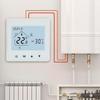 Boiler Temperature Regulator Programmable Thermostat Flame Retardant Material Memory Function Boiler Thermostat 86 X 86 X 41mm