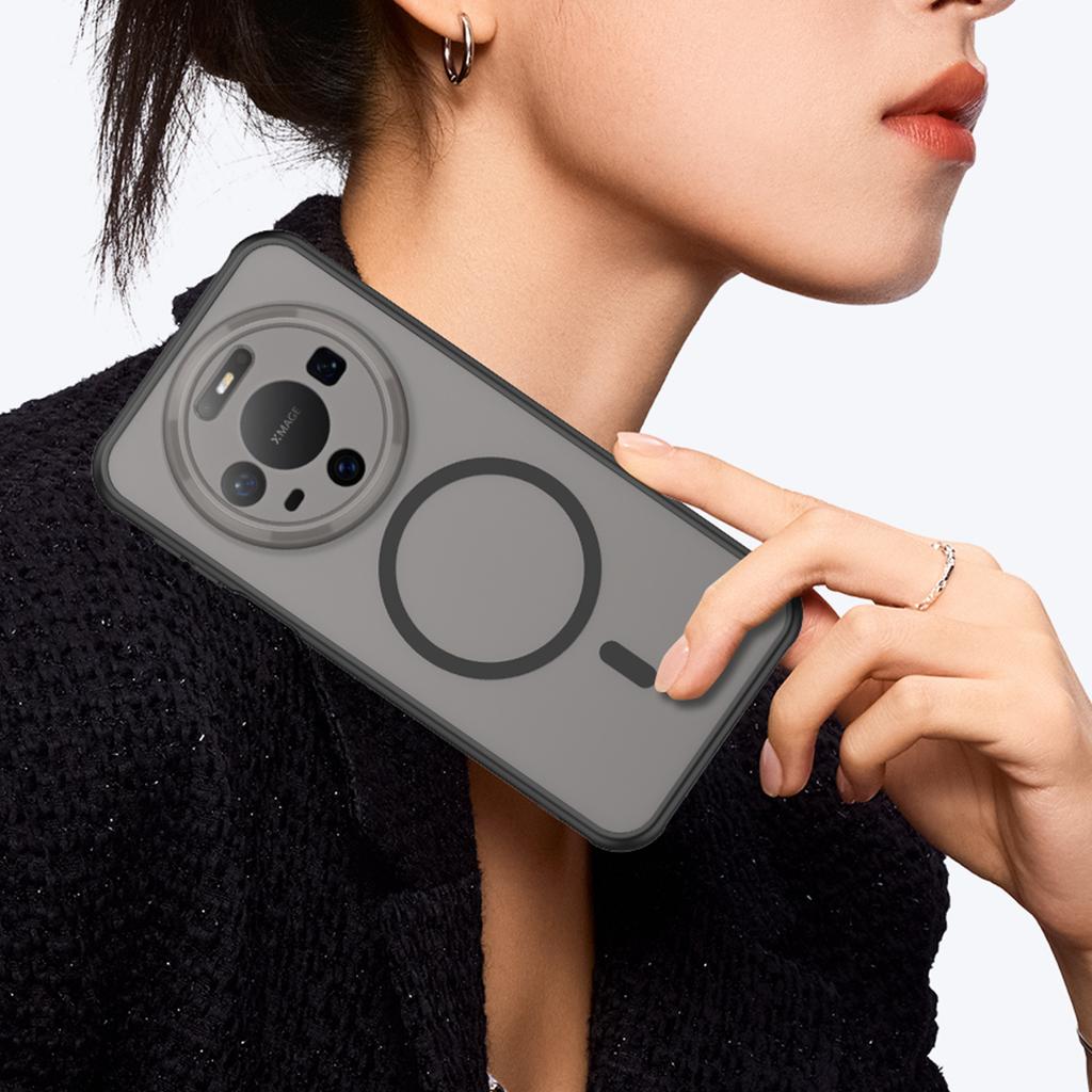 Applicable To Huawei Mate11 Protective Case Mate11Pro Mobile Phone Case Skin Feeling PC + TPU Anti-drop Matte Magnetic Suction