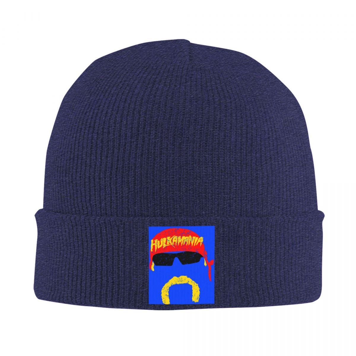 

Hulk Hogan Warm Knitted Cap Fashion Bonnet Hat Autumn Winter Outdoor Beanies Hats for Men Women Adult One Size