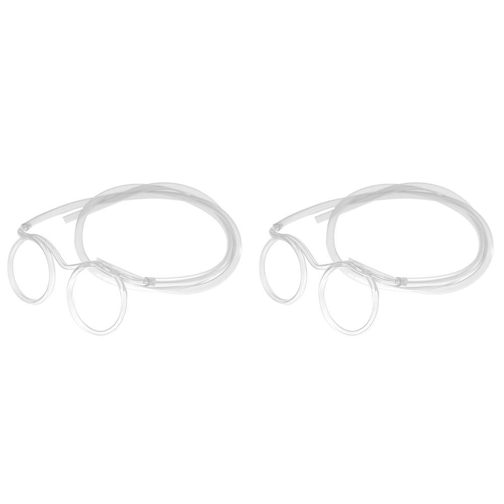 1/2Pcs Straw Glasses Funny Soft PVC Glasses Flexible Drink Eyeglasses Straw For Kids Holiday Birthday Party Supplies Creativity
