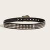 European And American Fashion Water Diamond Buckle Wide Waist Belt For Women With Ins Style Decorative Punk Jeans Belt