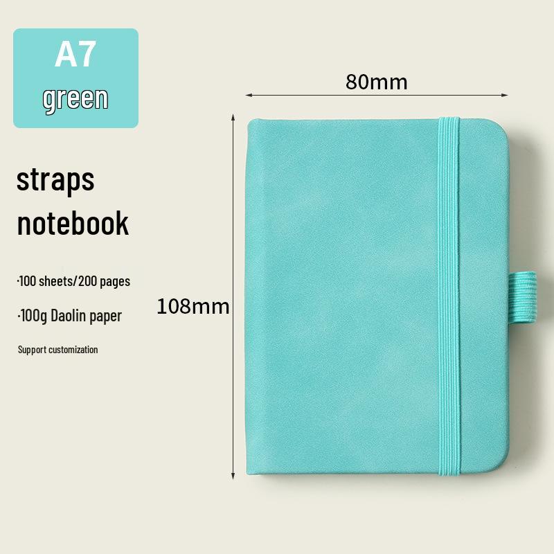 

A5 Macaron Ribbon Notebook with Custom Logo - Stylish Student Diary