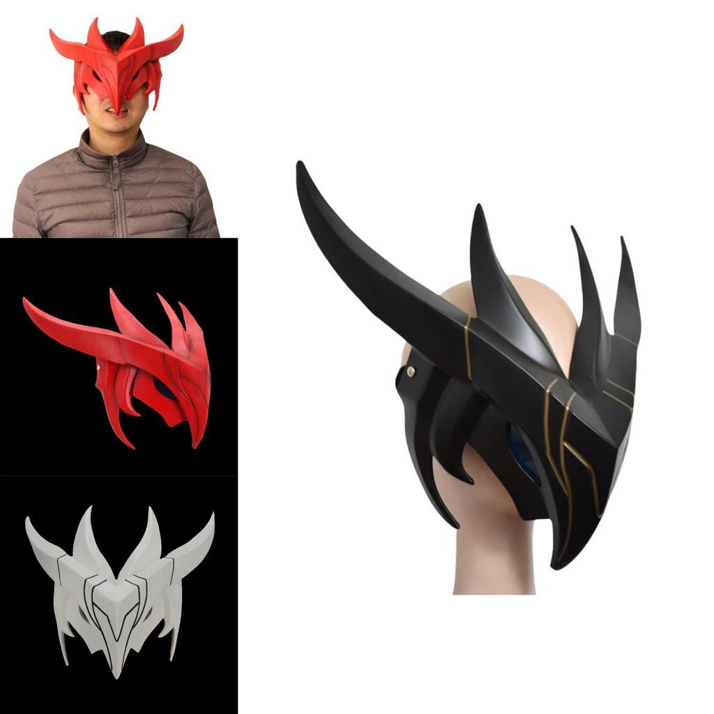 League Of Legends Yone Lighted Mask With Sword Spirit For Cosplay And Halloween Decor