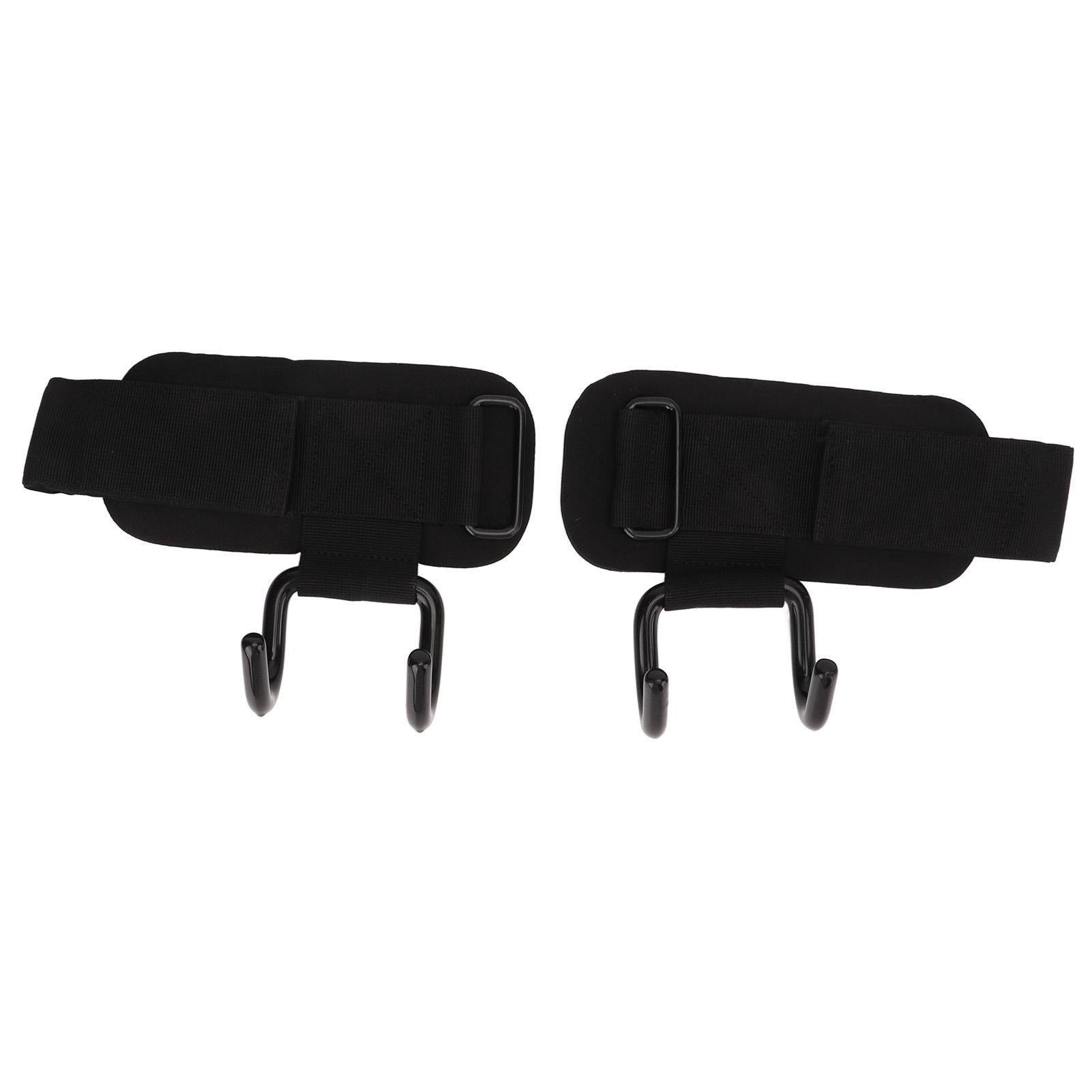 

2 шт. ремешки-крючки для запястья из нейлона и стали, регулируемый ремень для поддержки запястья, для тяжелой атлетики