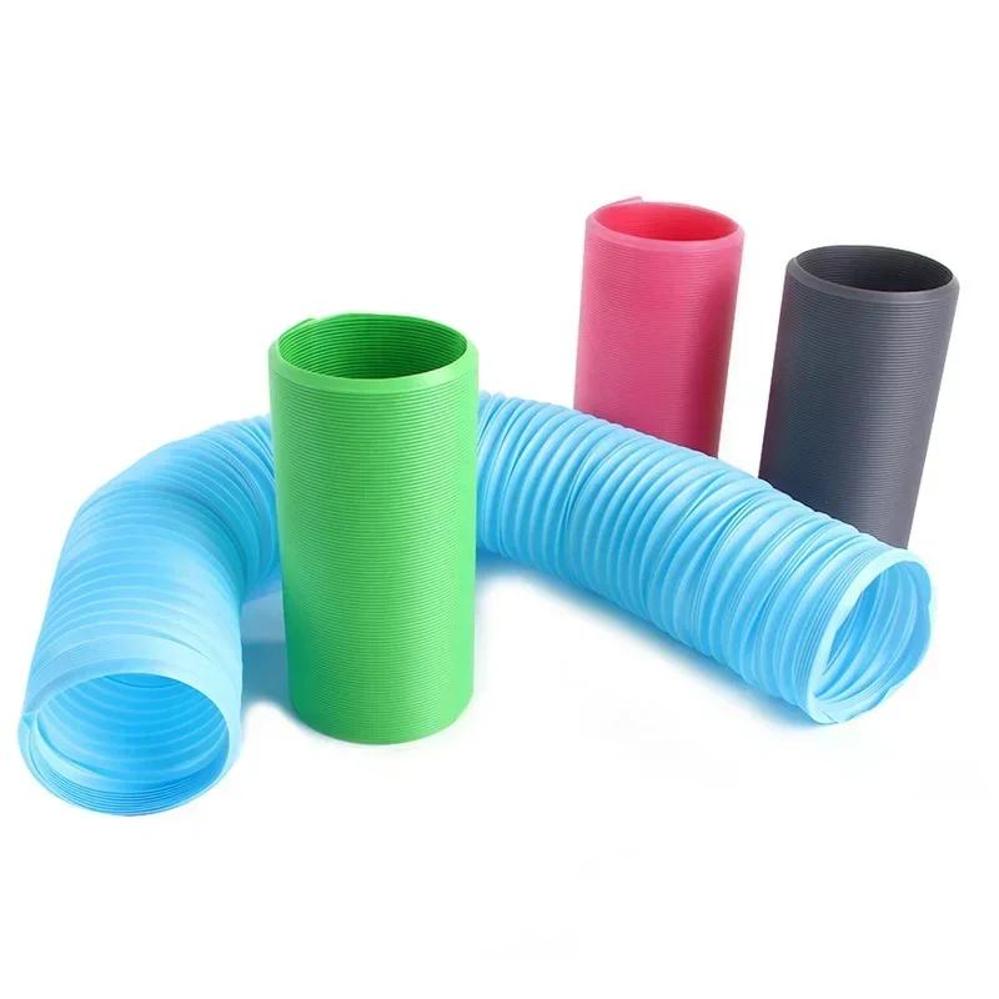 1 Pcs Small Pet Fun Tunel Telescopic 100cm Pipe Ferret Supplies Training Channel Tubes Hamster Toys Small Hamster Accessories