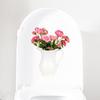 Kreativa väggdekaler för krukblommor Vattentät PVC självhäftande dekaler Vinylkonstdekoration Avtagbara toalettlockklistermärken Badrum Keramik