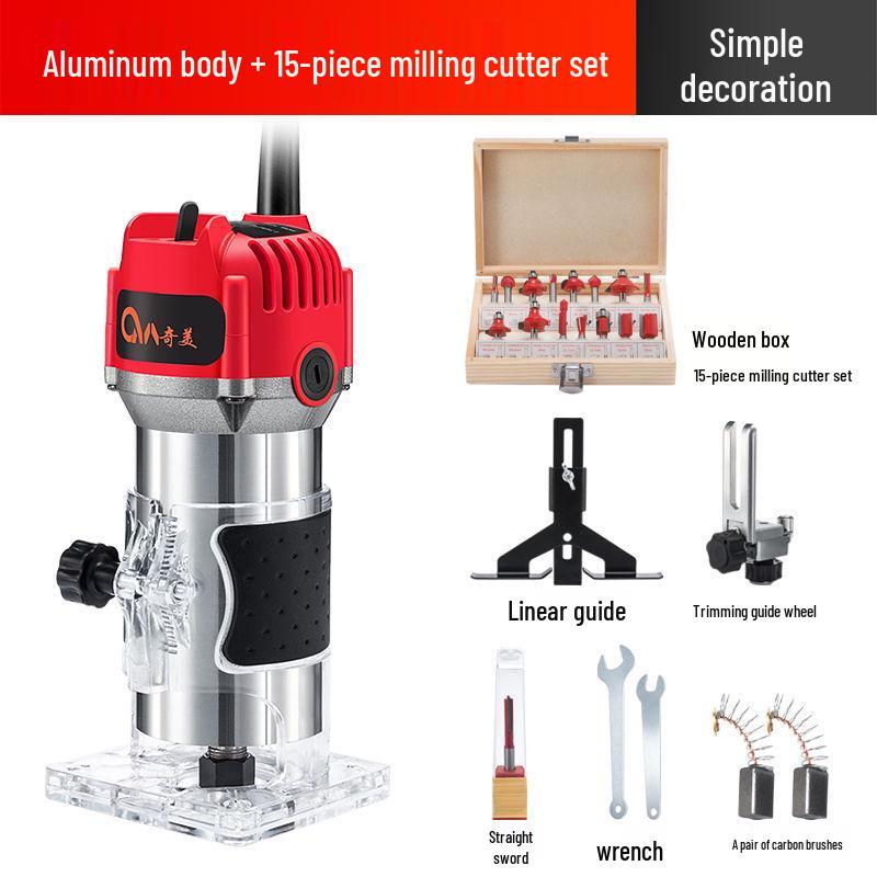 Industrial Grade Multifunctional Edge Trimmer Router for Woodworking and Engraving
