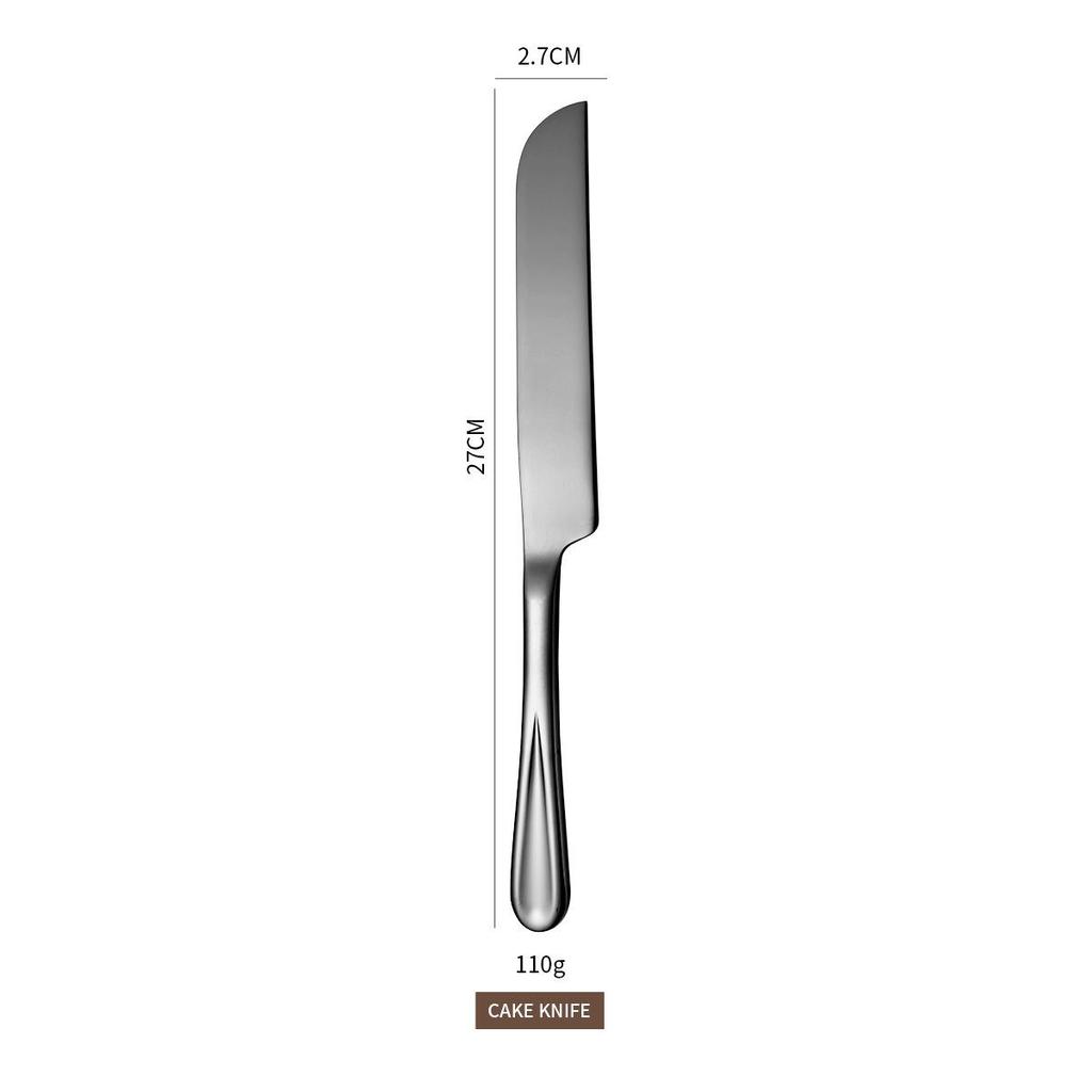 Stainless Steel Cutlery Pizza Cutter and Spatula Set for Weddings, Birthdays, and Parties