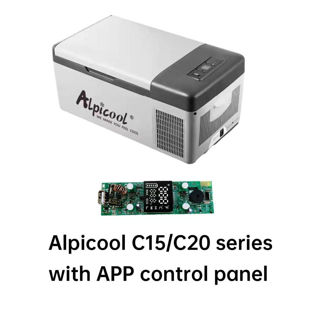 Alpicool Car Refrigerator Control Panel Small Freezer Portable Cooler for Home Use Vehicle Truck Cold Mini Fridge With Bluetooth