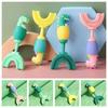 360 Degree U-shaped Tooth Brush Soft Children Teeth Cleaning Dinosaur Baby Toothbrush  Boy Girl