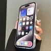 Color Block Cloud Magnetic Wireless Charge Phone Case for Samsung S25 S24 Ultra S23 S22 Plus S21 S24 FE 5G Clear Cover for Girls