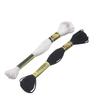 24-Piece Black & White Embroidery Cross-Stitch Polyester Thread Set