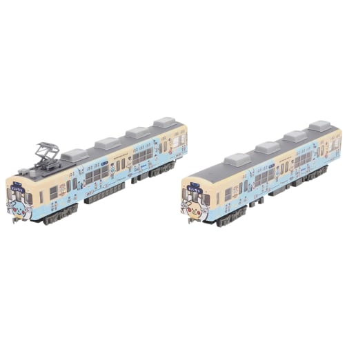 TOMYTEC Railway Collection, Nishi-Nippon Railroad 600 Series, Nishitetsu Kaizuka Line 100th Anniversary Wrapping Train, Set of 2, Diorama Supplies, 33