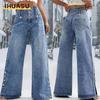 Damenmode, lässig, einfarbig, bedruckt, Hosen und Caprihosen