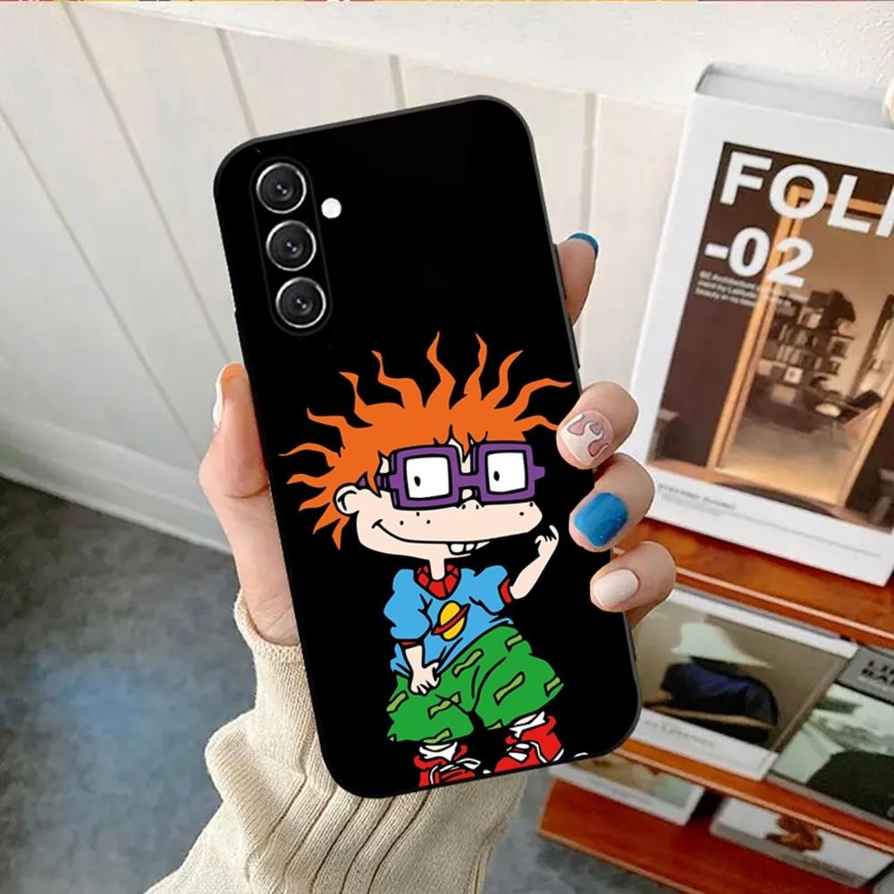 Rugrat Chuckie Angelica  Phone Case For Samsung Galaxy A13,A21s,A22,A31,A32,A52,A53,A71,A80,A91 Soft Black Shell
