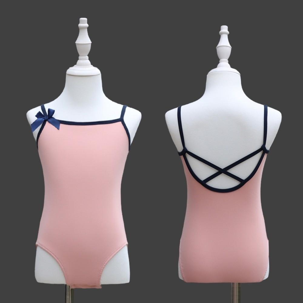 Sleeveless Girl Ballet Tutu Dress Butterfly Bow Ballet Performance Costume  Examination