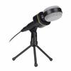 Gaming Microphone Omnidirectional Low Noise Compact Portable Durable ABS Online Recording Supplies for PC