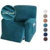 Plush Faux Silver Fox Fleece Sofa And Chair Cover For Total Protection