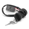 Ignition Lock Switch 3 Wire with 2 Keys Replacement for YAMAHA ATV BIG BEAR 400 YFM400 4x4 2009‑2012