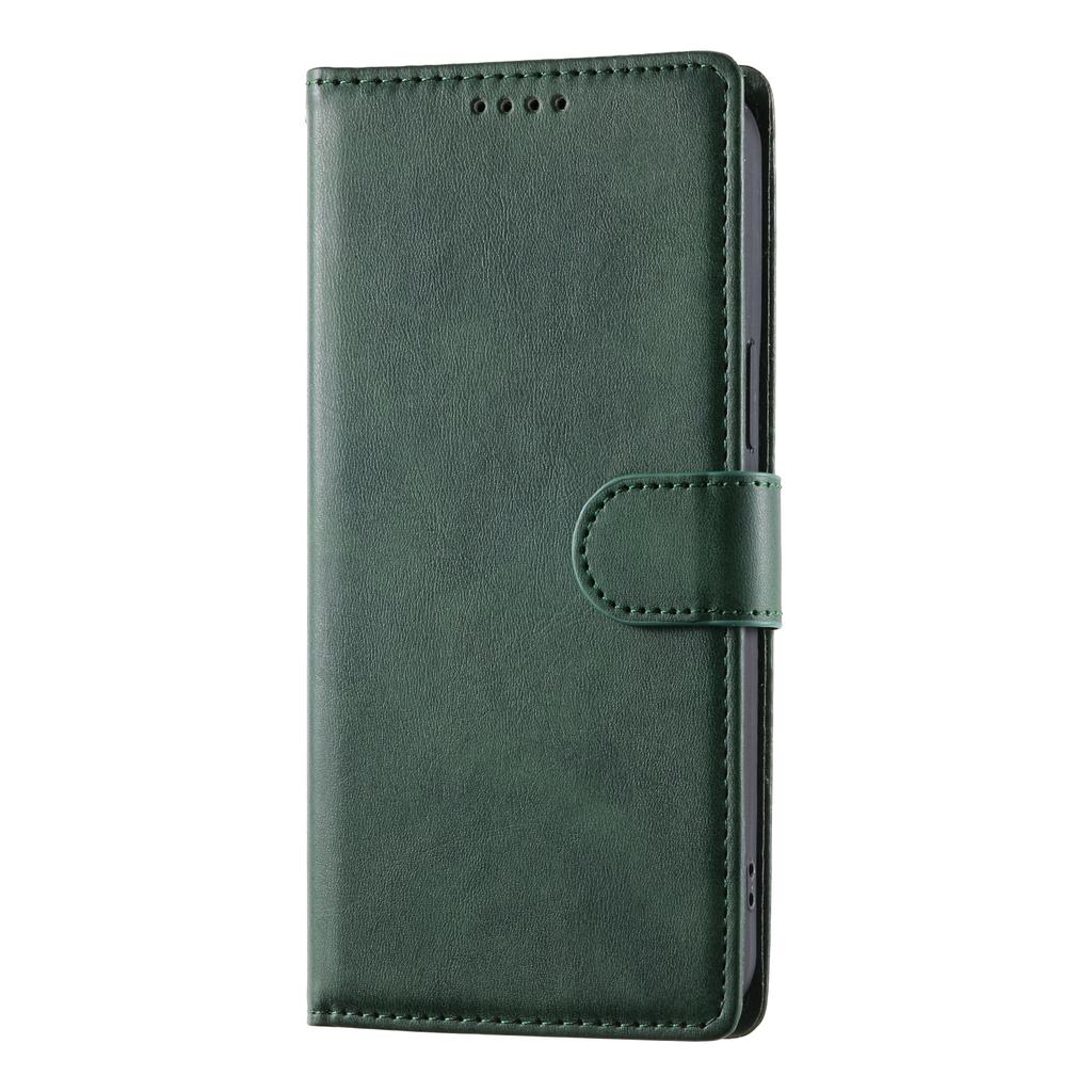 For Samsung Galaxy A36 5G Case Stand Wallet Calf Texture PU Leather Flip Phone Cover with Wrist Strap