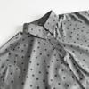 Spring and Autumn Hot Design Loose Polka Dot Cuff Lace Shirt Women's Sweet Turn-down Collar Long Sleeve Blouse