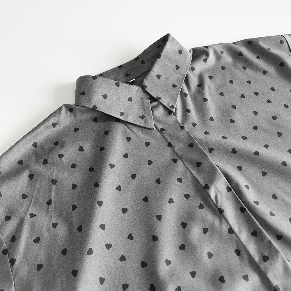 Spring and Autumn Hot Design Loose Polka Dot Cuff Lace Shirt Women's Sweet Turn-down Collar Long Sleeve Blouse