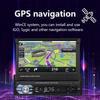9601G 1 Din 7 Inch Car Video Multimedia Car MP5 Radio Player with GPS and Map Support Rear View Camera