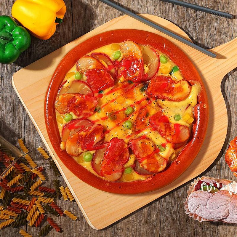 Wooden Pizza Peel Shovel with Wooden Handle Cheese Cutter Peels Lifter Tool Pizza Shovel Cake Shovel Baking Tools Pizza Pan