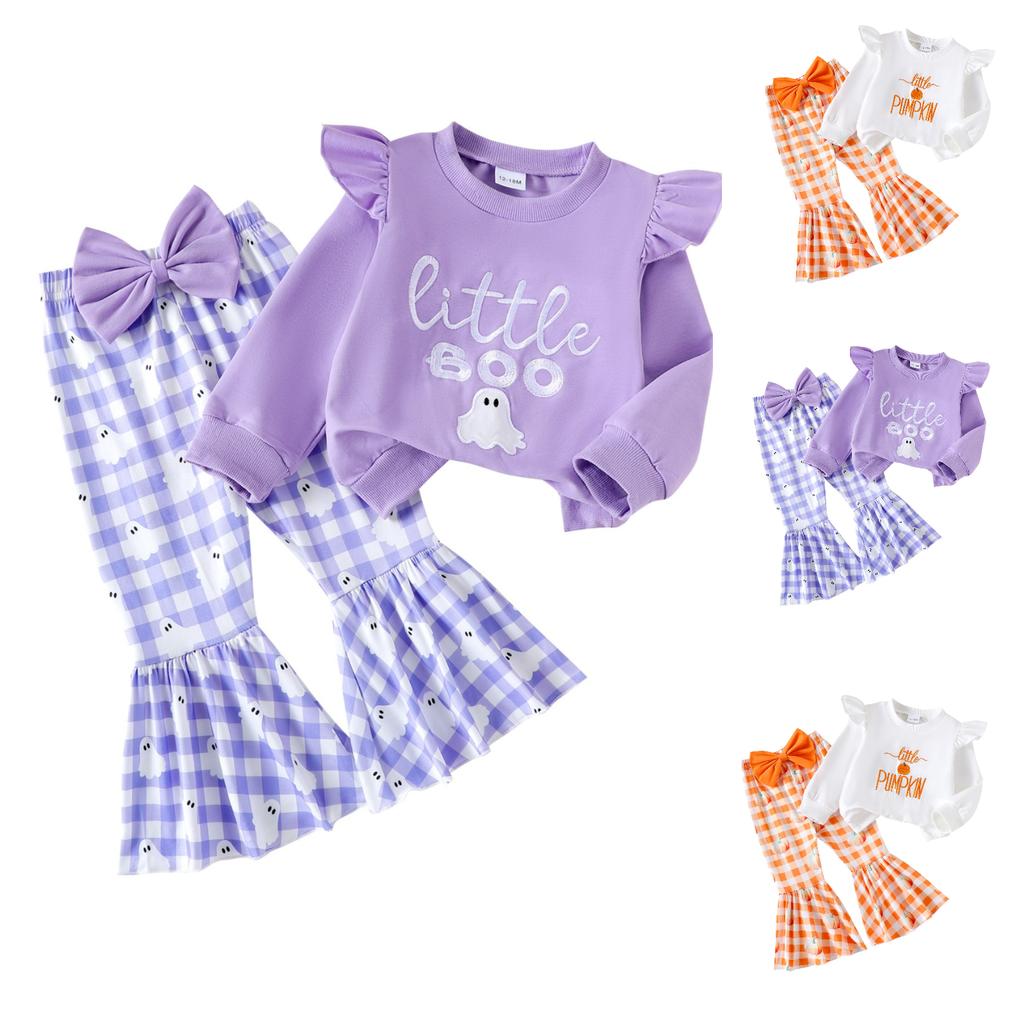 Kids Casual Long-Sleeve Set, Comfortable Daily Wear Outfits