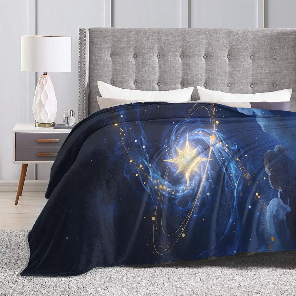 Galaxy Sunglasses Flannel Blanket Spring Soft Durable Throw Blanket for Boy Girl Outdoor Print Bedspread Sofa Bed Cover