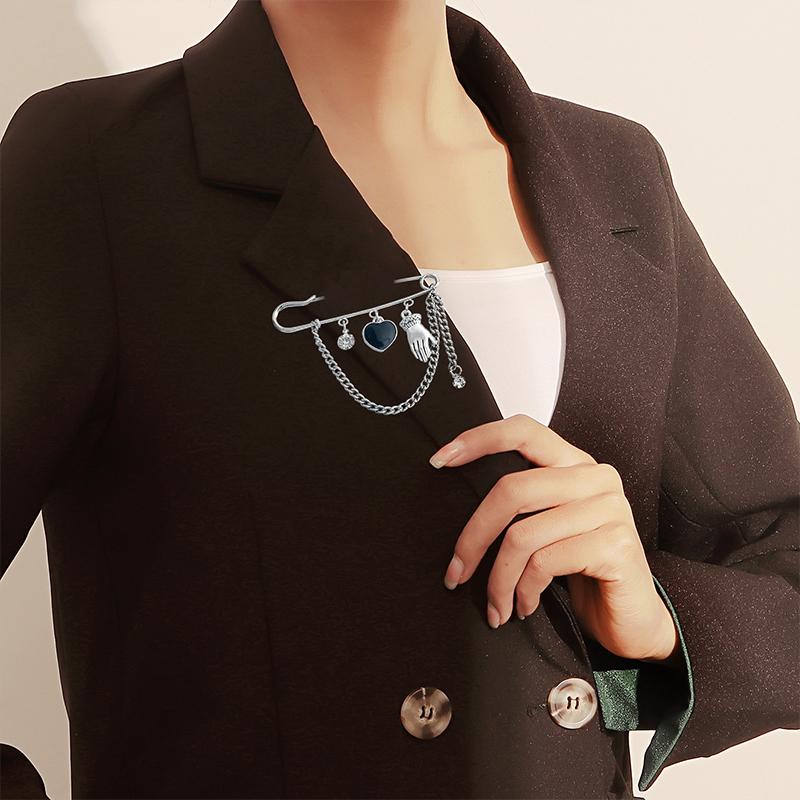 Elegante Perlenketten Quastenbrosche Mode Damen Kleidung Dekor Accessoires Schmucknadel Hosen Taillenverstellstifte Taschenanhänger Geschenke