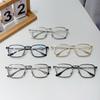 Vintage Kwadratowe Oprawki Okularowe Męskie Markowy Design Metalowe Optyczne Okulary Męskie Retro Korekcyjne Krótkowzroczność Oprawki