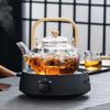 Transparent Japanese Style Teapot with Handle Borosilicate Glass Teapot  Office