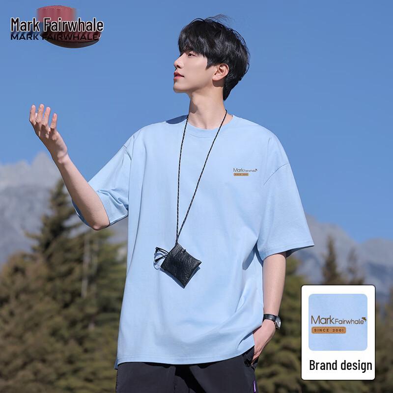 Mark Fairwhale Men's Solid Outdoor Style Short Sleeve T-shirt