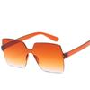 Fashion One-piece Frameless Sunglasses Women Candy-colored Sun Glasses Trendy UV Protection