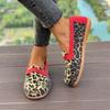 Women Flats Shoes Spring Autumn New Fashion Comfortable Elegant Sneakers Women Leopard Print Wear-Resistant Single Shoes Women