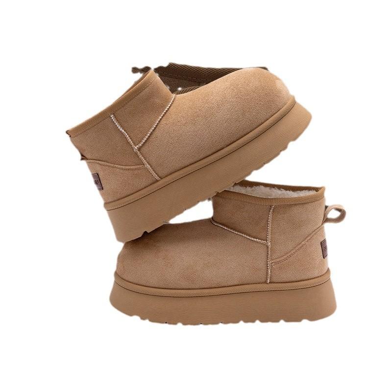 Global Velvet Warm Snow Boots Women's XF2422 Winter Trend Fashion Casual Shoes Shock-absorbing and Non-slip Large Cotton Shoes